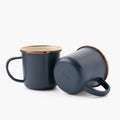 Enamel 2-Tone Mug Set Indigo Blue
