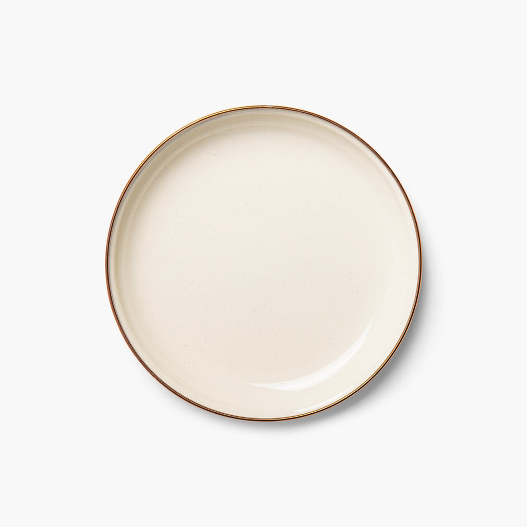 Enamel 2-Tone Salad Plate Set Indigo Blue