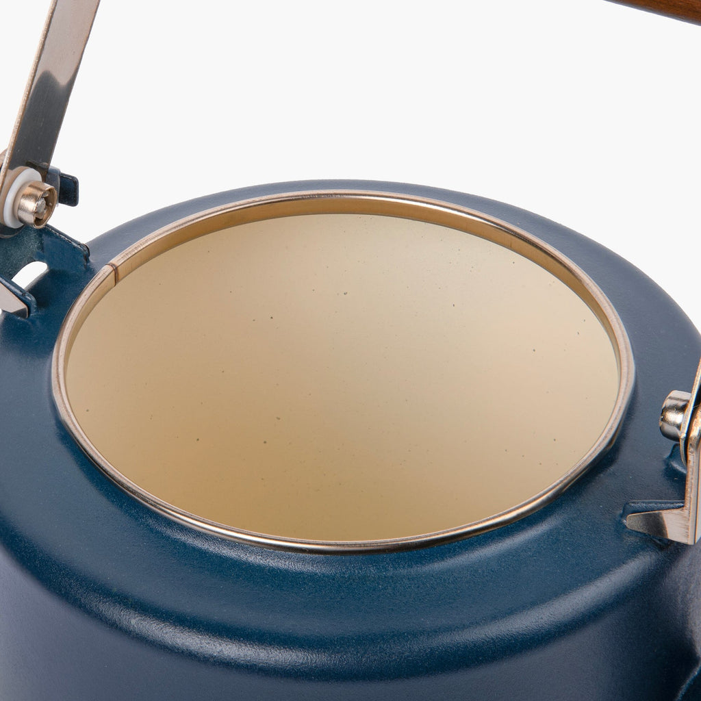 Enamel 2-Tone Kettle Indigo Blue