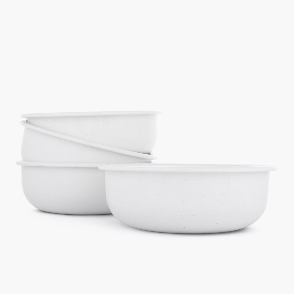Rolled Enamelware Bowl Set