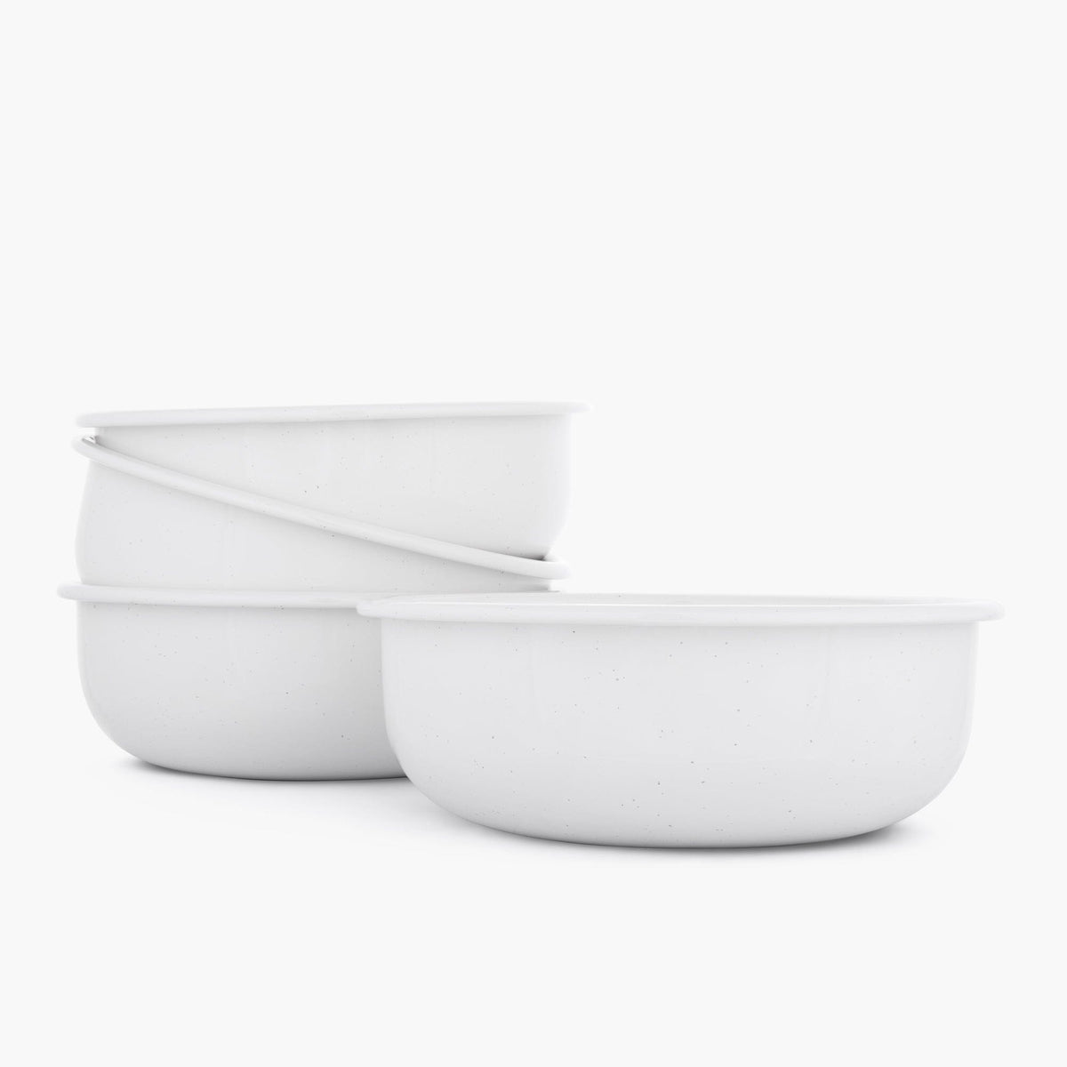 Rolled Enamelware Bowl Set