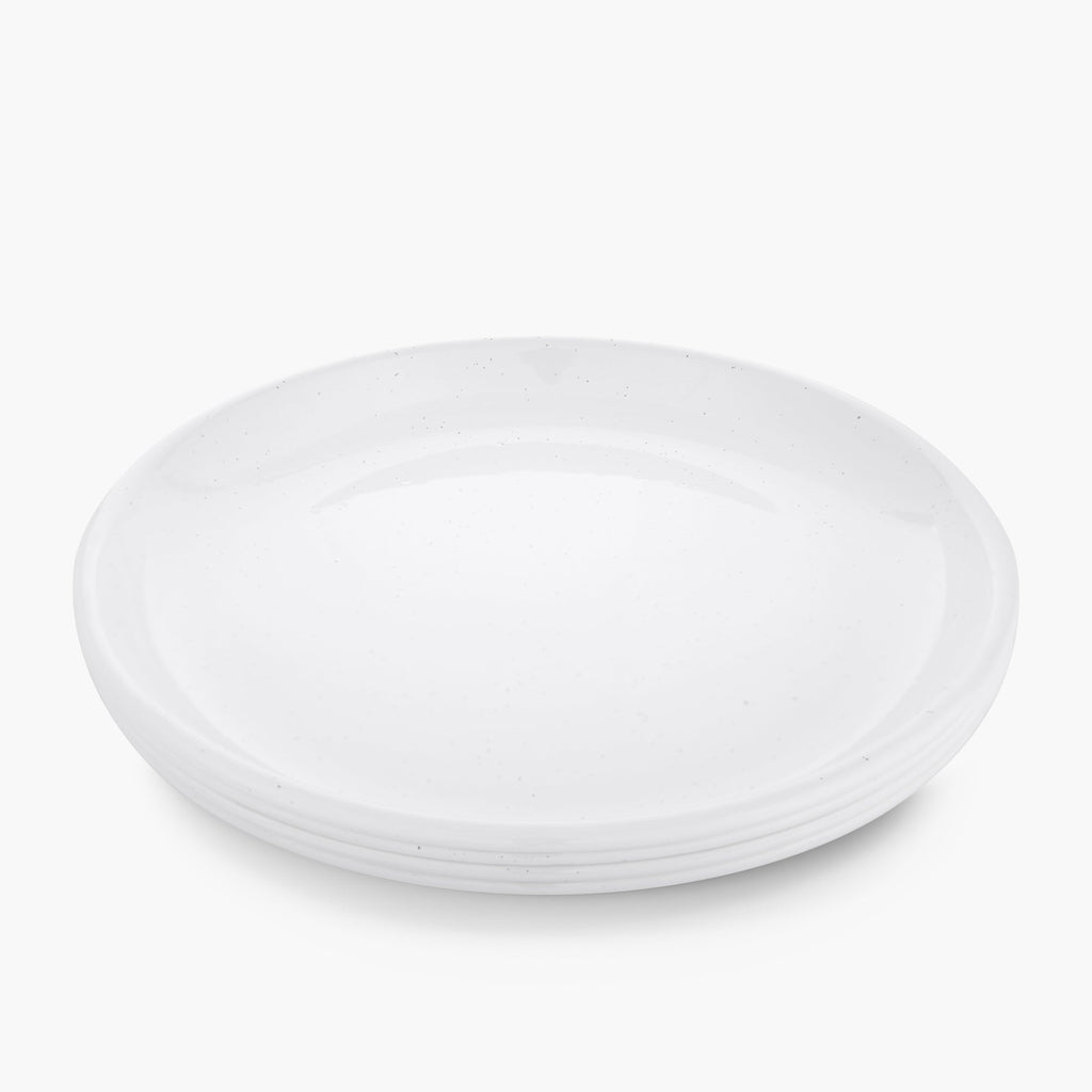 Rolled Enamelware Plate Set