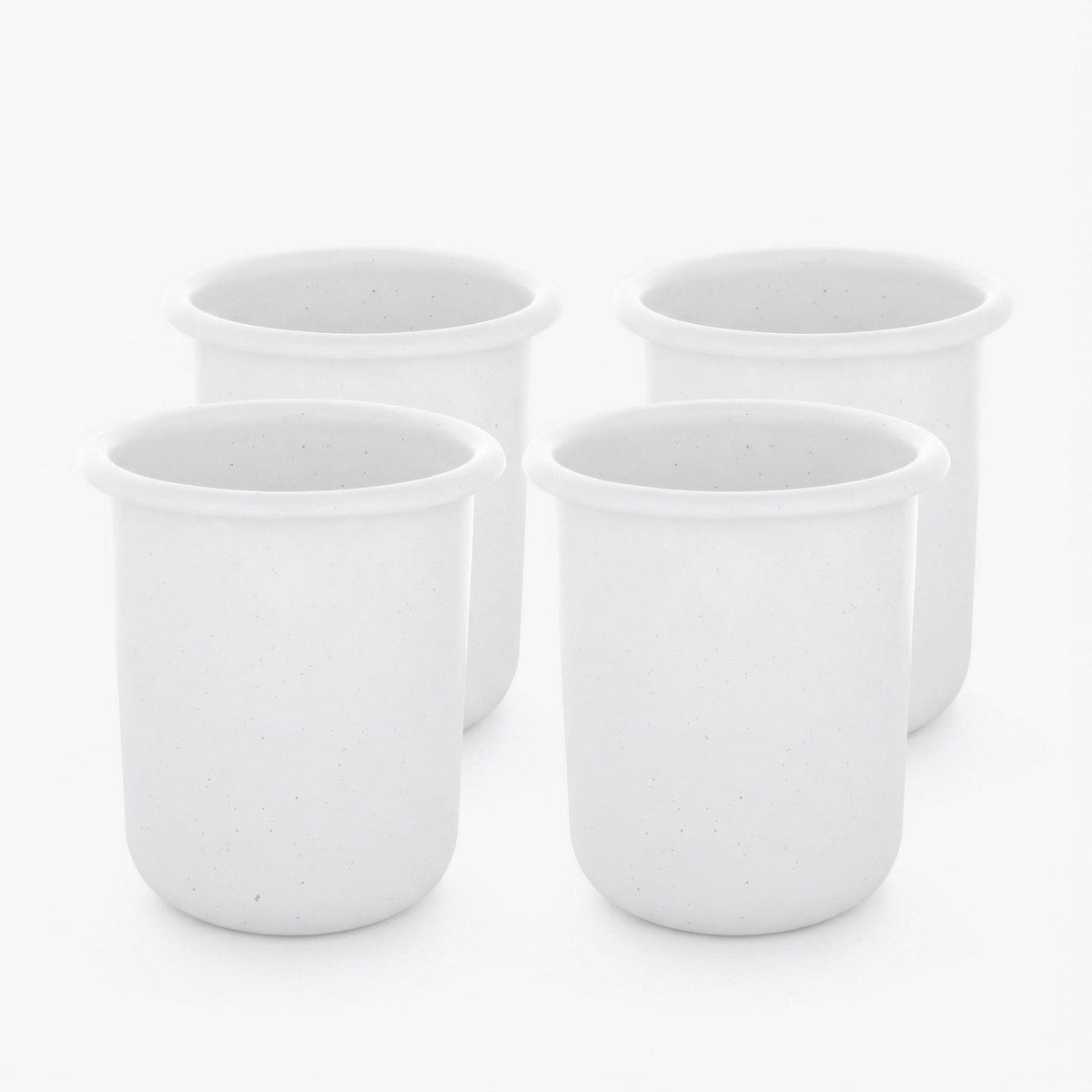 Rolled Enamelware Cup Set