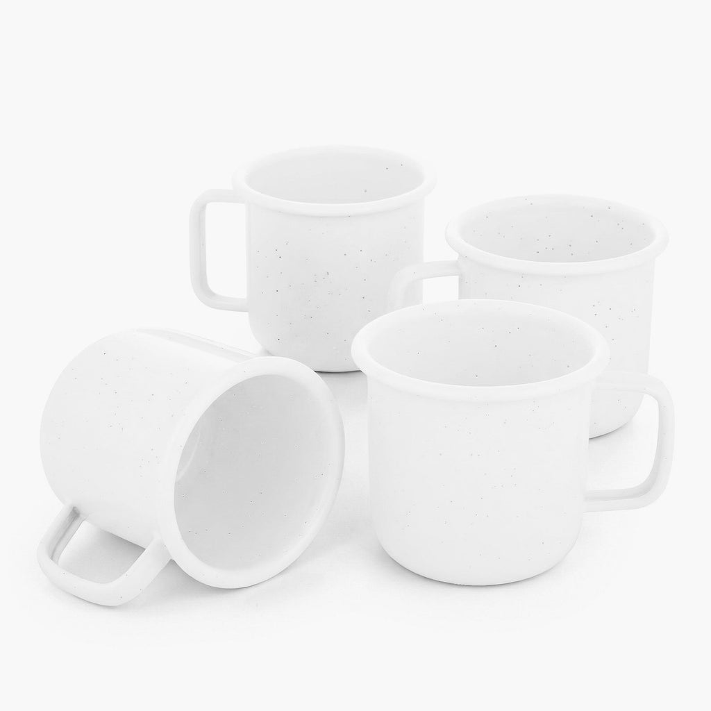 Rolled Enamelware Mug Set