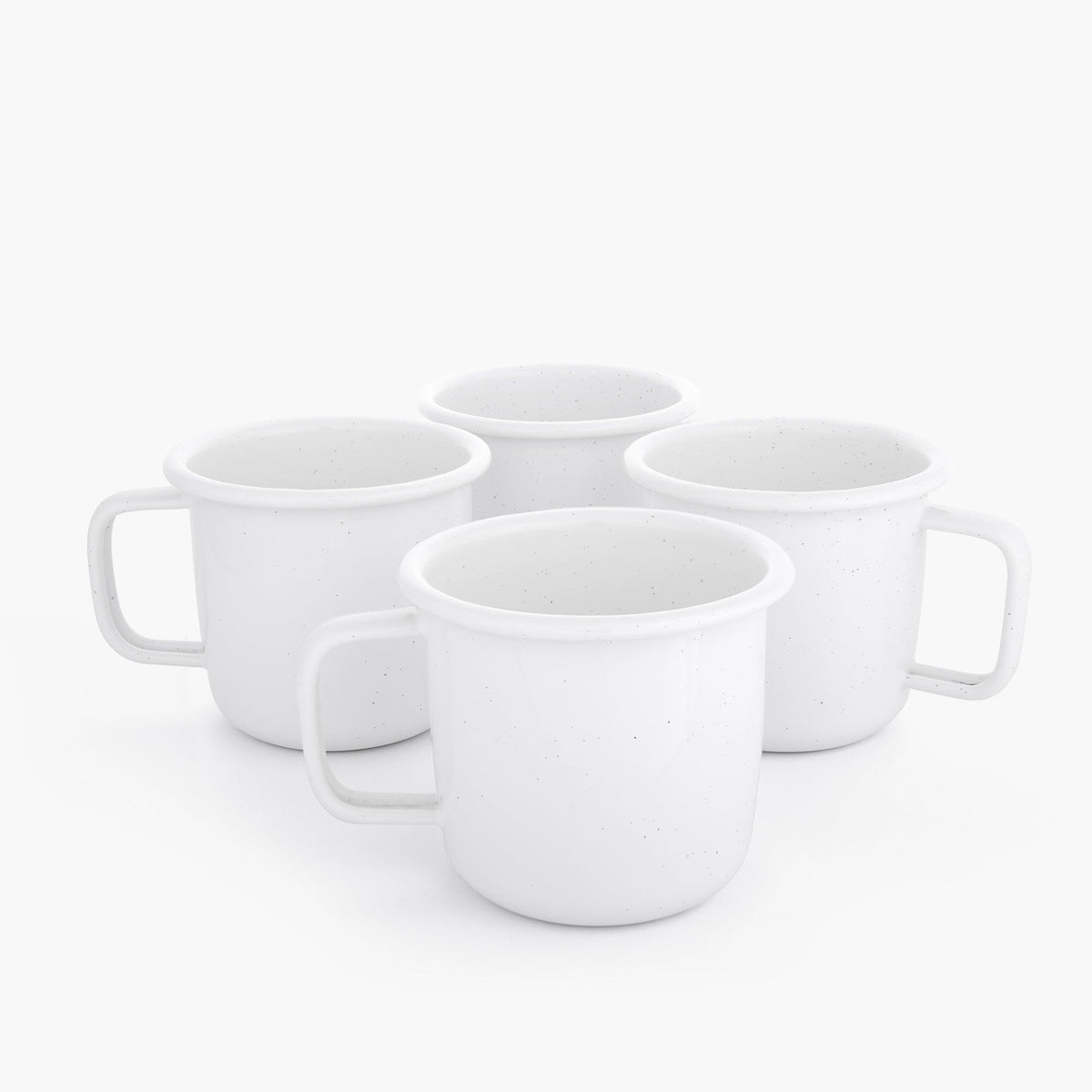 Rolled Enamelware Mug Set