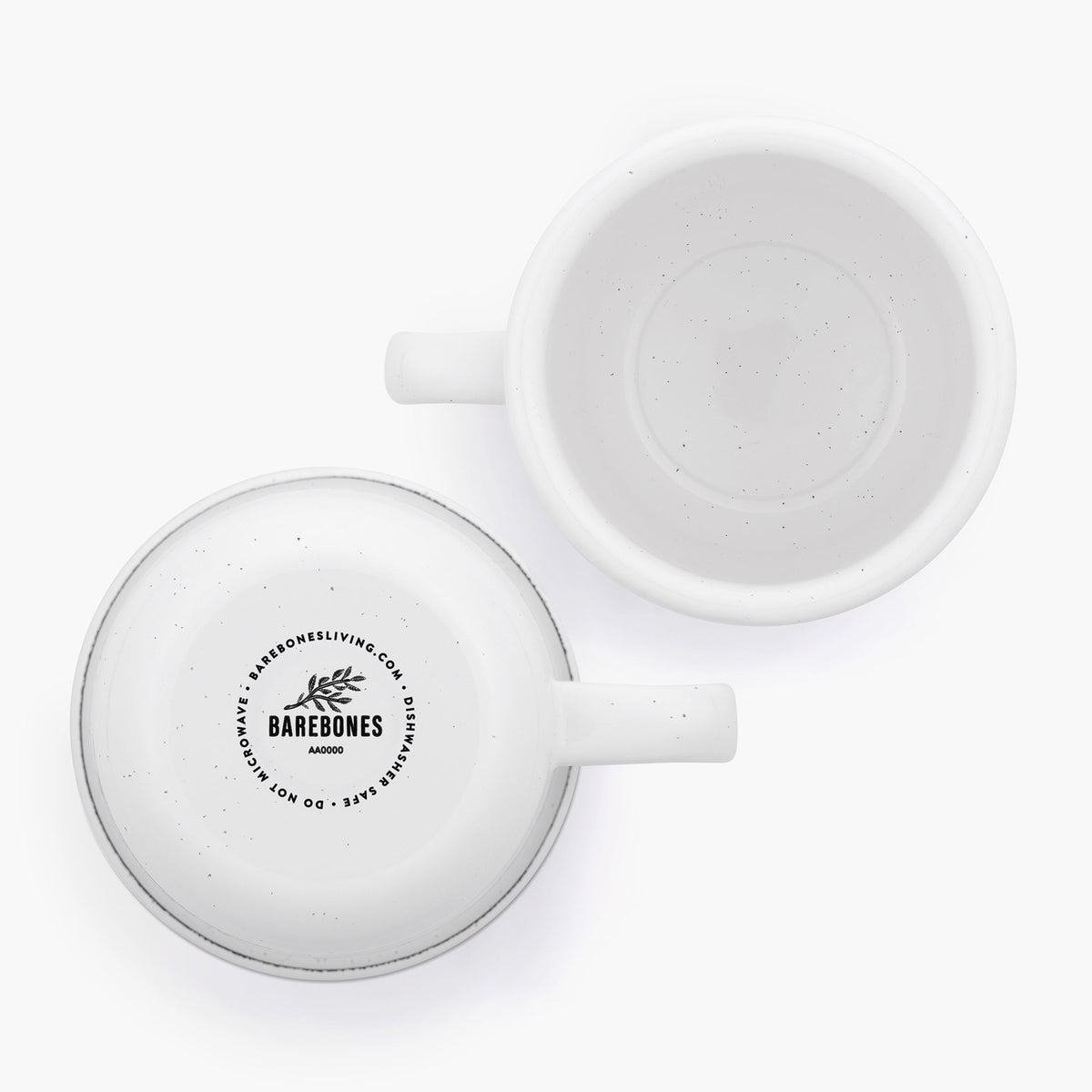 Rolled Enamelware Mug Set