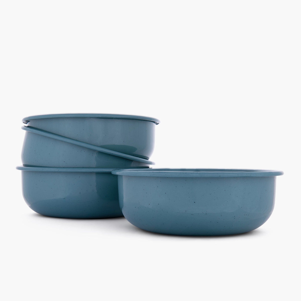 Rolled Enamelware Bowl Set
