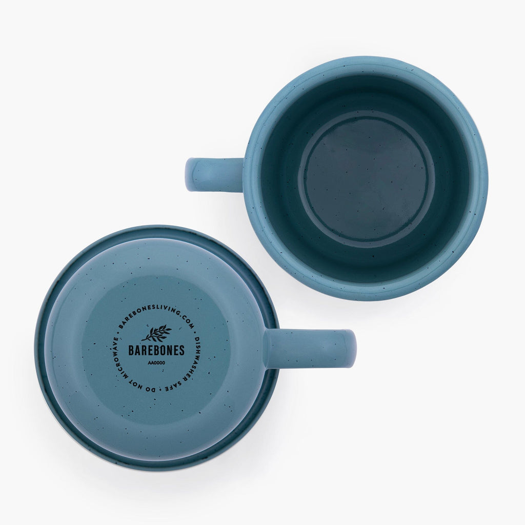 Rolled Enamelware Mug Set