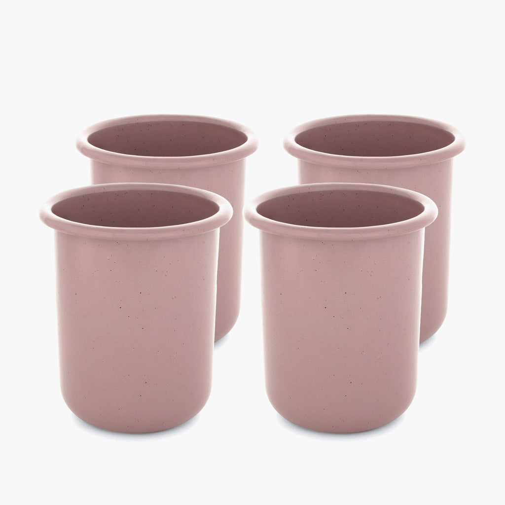 Rolled Enamelware Cup Set