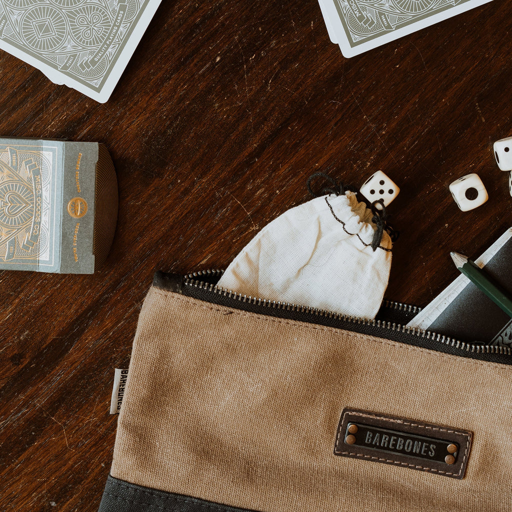 Neelum Zipper Pouch - Khaki